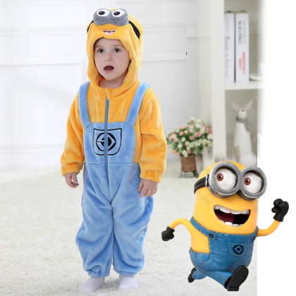  Minions Infant Onesie Jumpsuits For Halloween Toddler Baby Costumes