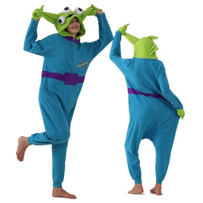  New Toy Story Alien Onesie Kigurumi With Zipper For Adults Halloween Costume