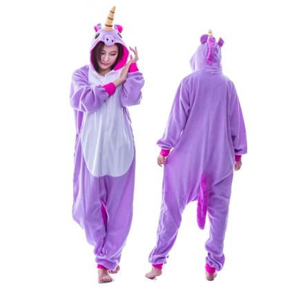  Purple Pegasus Onesie Pajamas Kigurumi For Halloween Adults Costumes