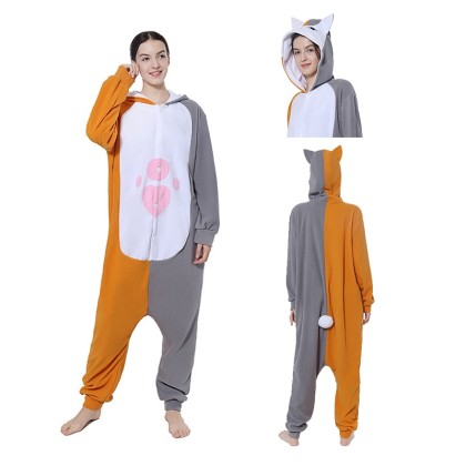 Anime Cute Cat Kigurumi Onesie Cartoon Pajama Costume For Adult