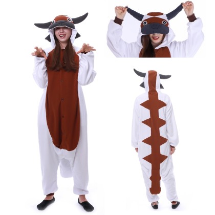 Bighorn Bull Kigurumi Onesie Pajama Cartoon Adult Animal Costume