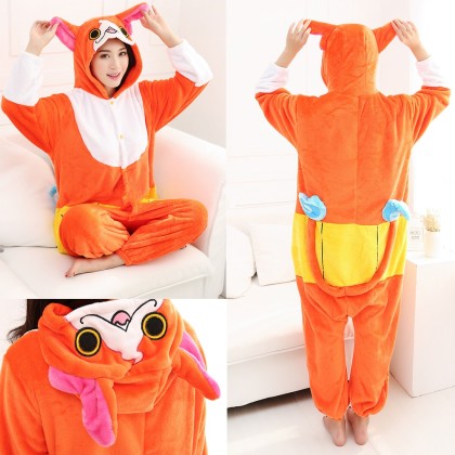 Anime Sanrio Kigurumi Onesie Pajama Cartoon Animal Cosplay Costume For Adult