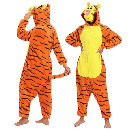 Tigger Onesie Kigurumi Pajamas For Halloween Adults Unisex Costumes