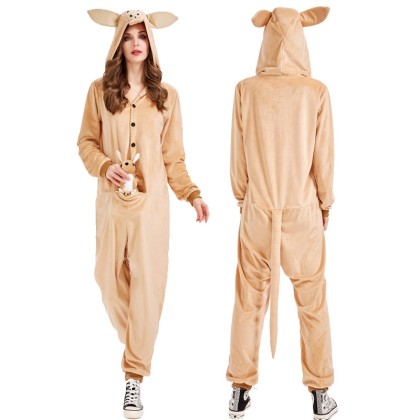 Australian Kangaroo Onesie Kigurumi For Adults Halloween Costumes