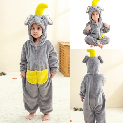 Infant Romper Baby Elephant Onesie Kigurumi Halloween Toddler Costume