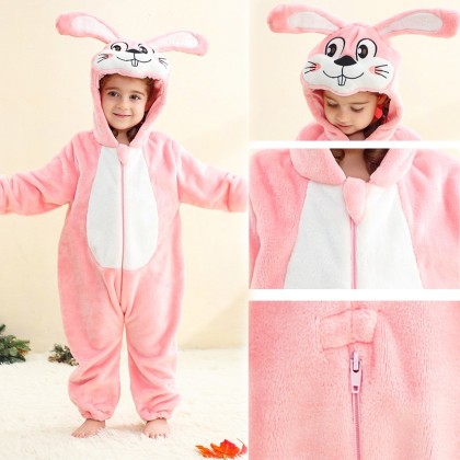 Halloween Baby Long-Eard Rabbit Onesie Kigurumi Infant Romper Pajamas