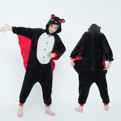 Bat Kids Kigurumi Pajamas For Halloween Animal Costumes
