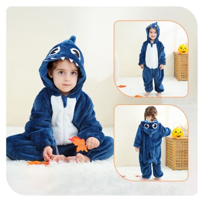 Big Eyes Shark Infant Onesie Jumpsuits For Halloween Baby Costumes