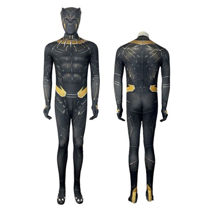 Black Panther 2 Men's Jumpsuit For Adults Halloween Cosplay Costumes