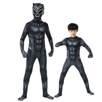 Black Panther Matching Family Jumpsuit For Halloween Costumes