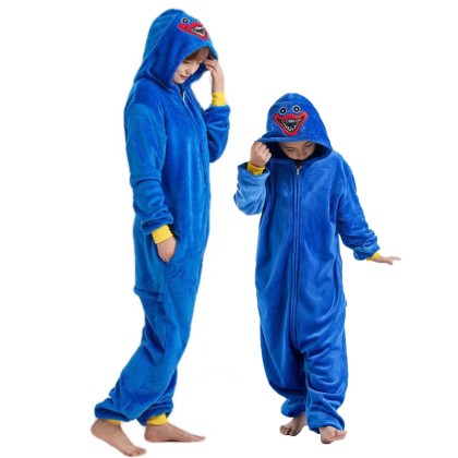 Blue Poppy Onesie Kigurumi For Adults & Kids Halloween Family Costumes