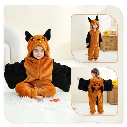 Brown Bat Infant and Toddler Onesie Jumpsuits For Baby Halloween Costumes
