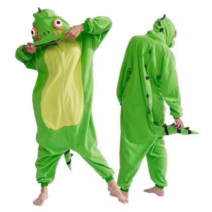 Cartoon Lizard Onesie Kigurumi Pajamas For Adults Halloween Costumes