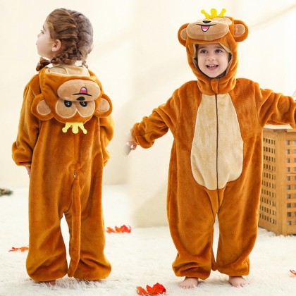 Infant Romper Crown Monkey Onesie Toddler Pajamas For Baby Halloween