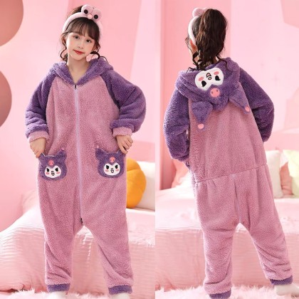 Cute Kuromi Onesie Pajamas Kigurumi For Kids Halloween Costumes