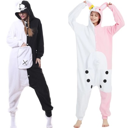 Danganronpa Monukuma Monomi Onesies Halloween Couple Costume