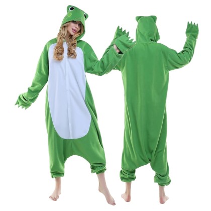 Dark Frog Onesies Kigurumi For Adults Halloween Animal Costumes