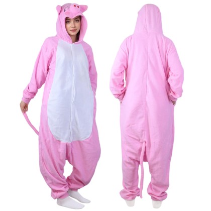 Dark Pig Onesie Kigurumi Animal Pajamas For Adults Halloween Costumes 