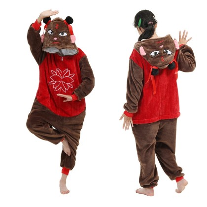 Demon Child Nezha Onesies Kigurumi For Halloween Kids Costumes