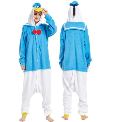 Donald Duck Onesies Kigurumi For Adults Halloween Costume