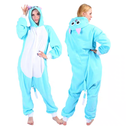 Fairy Tail Happy Cat Onesie Kigurumi  For Adult Halloween Costumes 