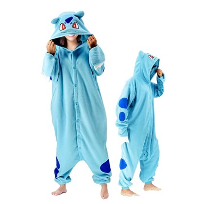 Pokemon Bulbasaur Onesies Kigurumi For Matching Family Halloween Costumes