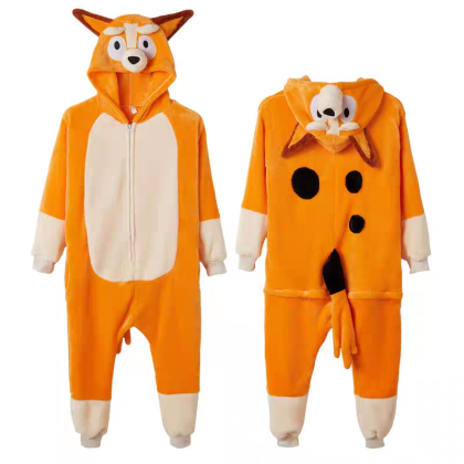 Bingo Onesie Kigurumi For Family Matching Halloween Cartoon Costumes Zip Up