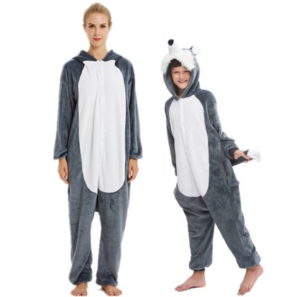 Direwolf Onesies Kigurumi For Halloween Family Animal Costumes