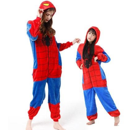 Spiderman Onesie Kigurumi For Matching Family Halloween Costumes