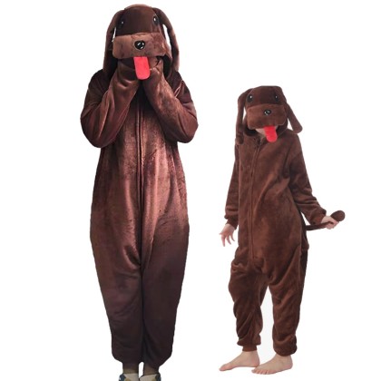 Teddy Dog Onesies Kigurumi For Matching Family Halloween Animal Costumes