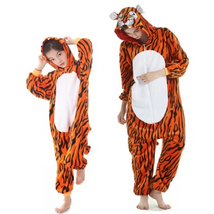 Tiger Onesies Kigurumi For Matching Family Halloween Costumes