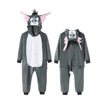  Tom Cat Onesie Kigurumi For Family Matching Halloween Cartoon Costumes