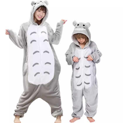 Totoro Onesie Kigurumi For Matching Family Halloween Costumes 