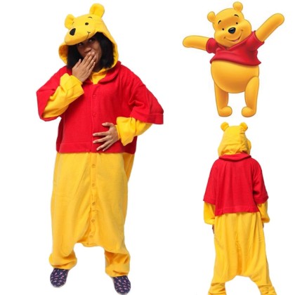 Winnie the Pooh Onesie Kigurumi Pajamas For Family Matching Halloween Costumes