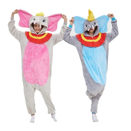 Flying Elephant Onesie Kigurumi Pajamas For Halloween Group Costumes