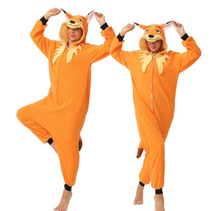 New Arrival Fox Onesie Kigurumi For Adults Halloween Costumes