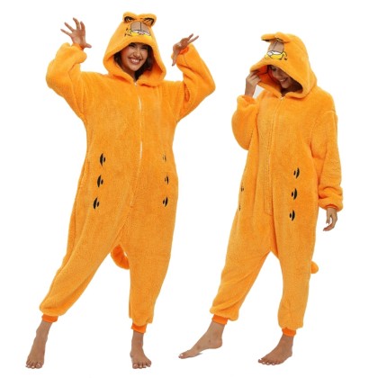 Garfield Cat Onesies Kigurumi For Halloween Adults Hoodie Costumes