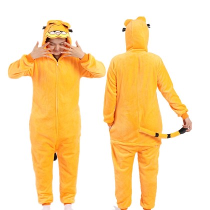 Garfield Onesies Kigurumi For Adults Halloween Cartoon Costumes