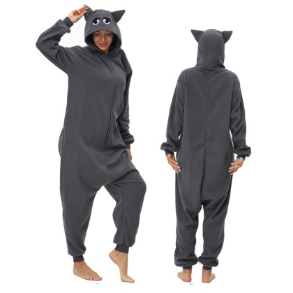 Adult Halloween Sprunki Gray Onesie Kigurumi Pajama Costumes