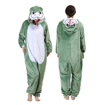 Green Snake Onesies Kigurumi For Adults Halloween Animal Costumes
