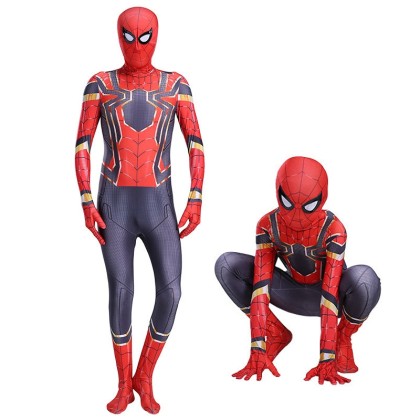 Iron Spider Parent-Child Matching Bodysuit For Halloween Family Costumes