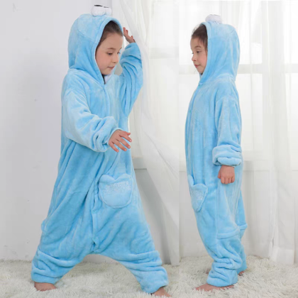 Sesame Street Cookie Monster Onesie Kigurumi For Kids Cartoon Halloween Costume