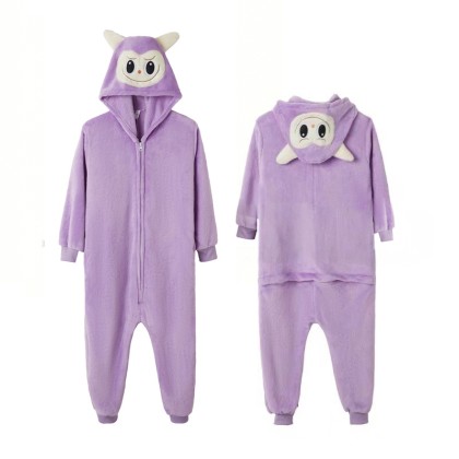 Kids Light Purple Labubu Onesie Kigurumi Pajama Fo Halloween