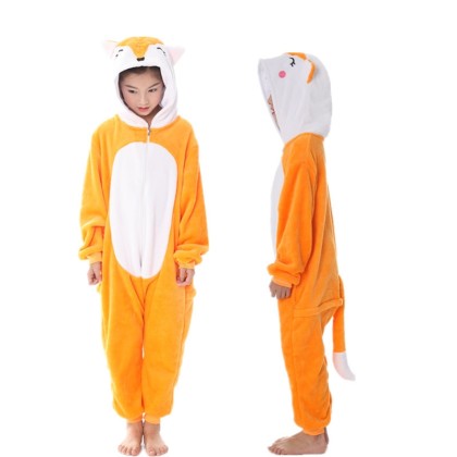Little Fox Onesies Kigurumi For Halloween Kids Animal Costumes