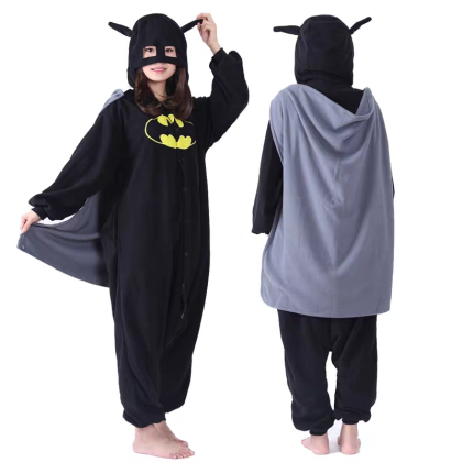 Masked Batman Kigurumi Onesie For Adults Cartoon Halloween Costumes 