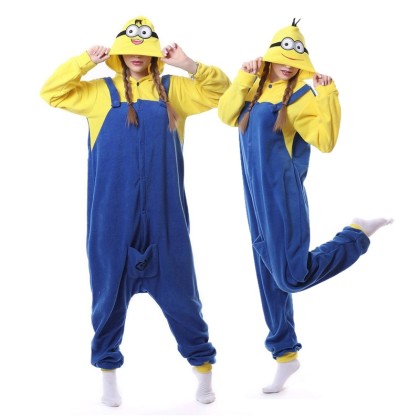 Minions Onesie Kigurumi For Adults Halloween Couples Costumes