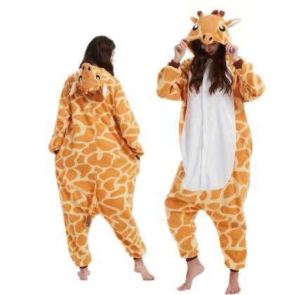 New Giraffe Onesies Kigurumi Pajama For Halloween Adults Animal Costumes