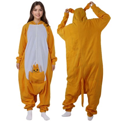 New Kangaroon Onesie Kigurumi For Adults Halloween Costumes