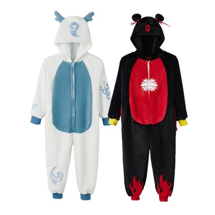 NeZha & Ao Bing  Kigurumi Onesies For Matching Family Halloween Costumes