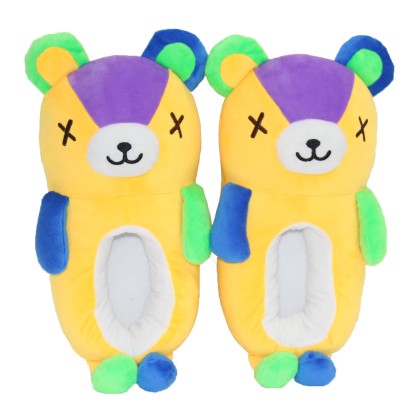 Toy Bear Couple Plush Stuffed Leisure Warm Slippers Shoes